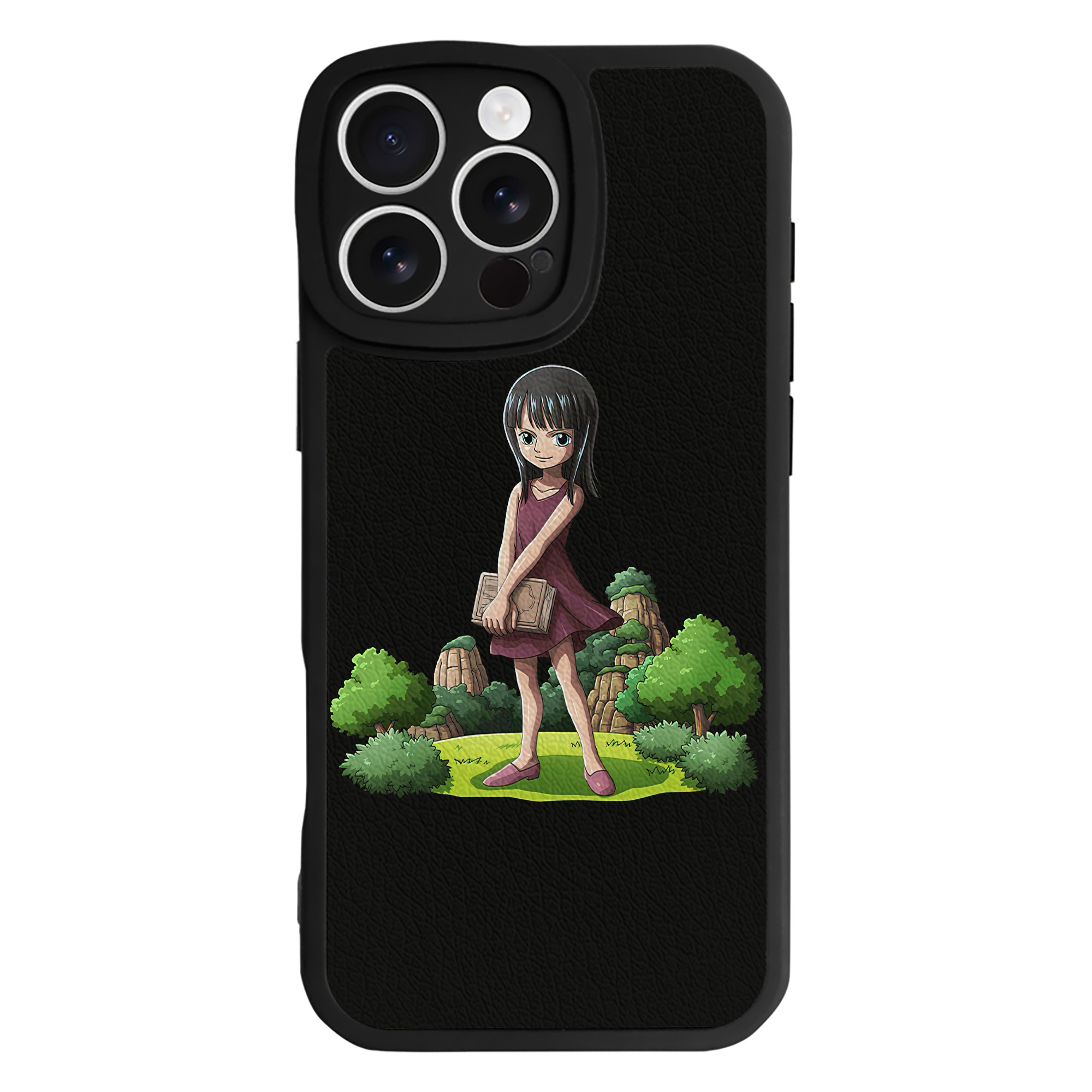 （画像用） ワンピース ニコ・ロビン ONE PIECE Nico Robin 【iPhone 16シリーズ対応】シリコンスマホケース（レザー調） 材質：シリコン